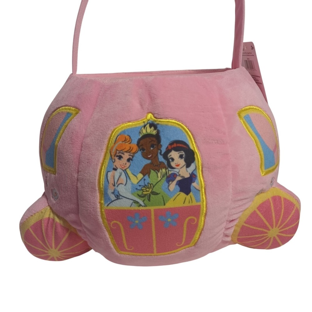 Princess Pink Plush Easter Basket by Ruz, Pink, 7 inches Tall, Plush Plus More - Picture 4 of 13